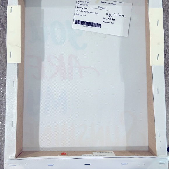 You Are my Sunshine- Canvas Home Decor-Size 14x11 - Picture 2 of 3